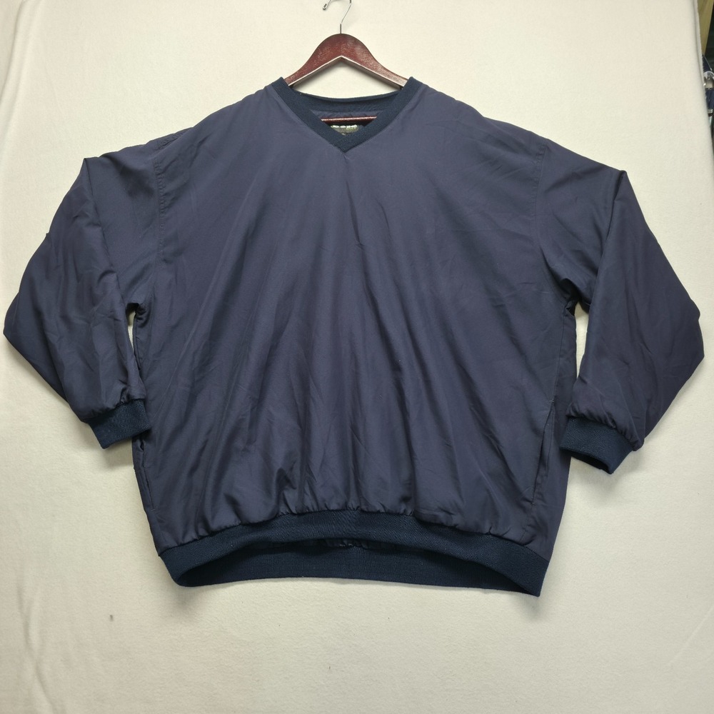 Bolle Golf Men's Blue V Neck‎ Pullover Windbreaker Size 2XL